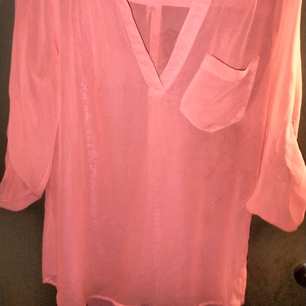 Sheer rue 21 blouse small